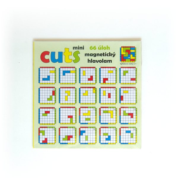 Magnetická hra pre deti Cuts Mini, logická hra pre deti, 66 úloh, predná strana | Cuts-hlavolam.sk