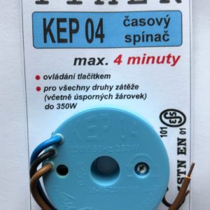 Časový spínač KEP04, modrý, časový spínač pro spotřebiče a světla, 4 minuty