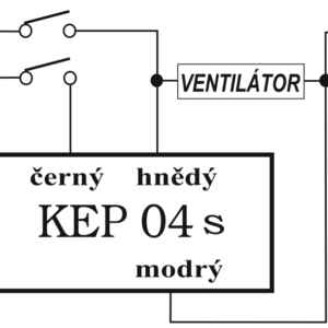 Časový spínač KEP04 S, časový spínač pre ventilátor